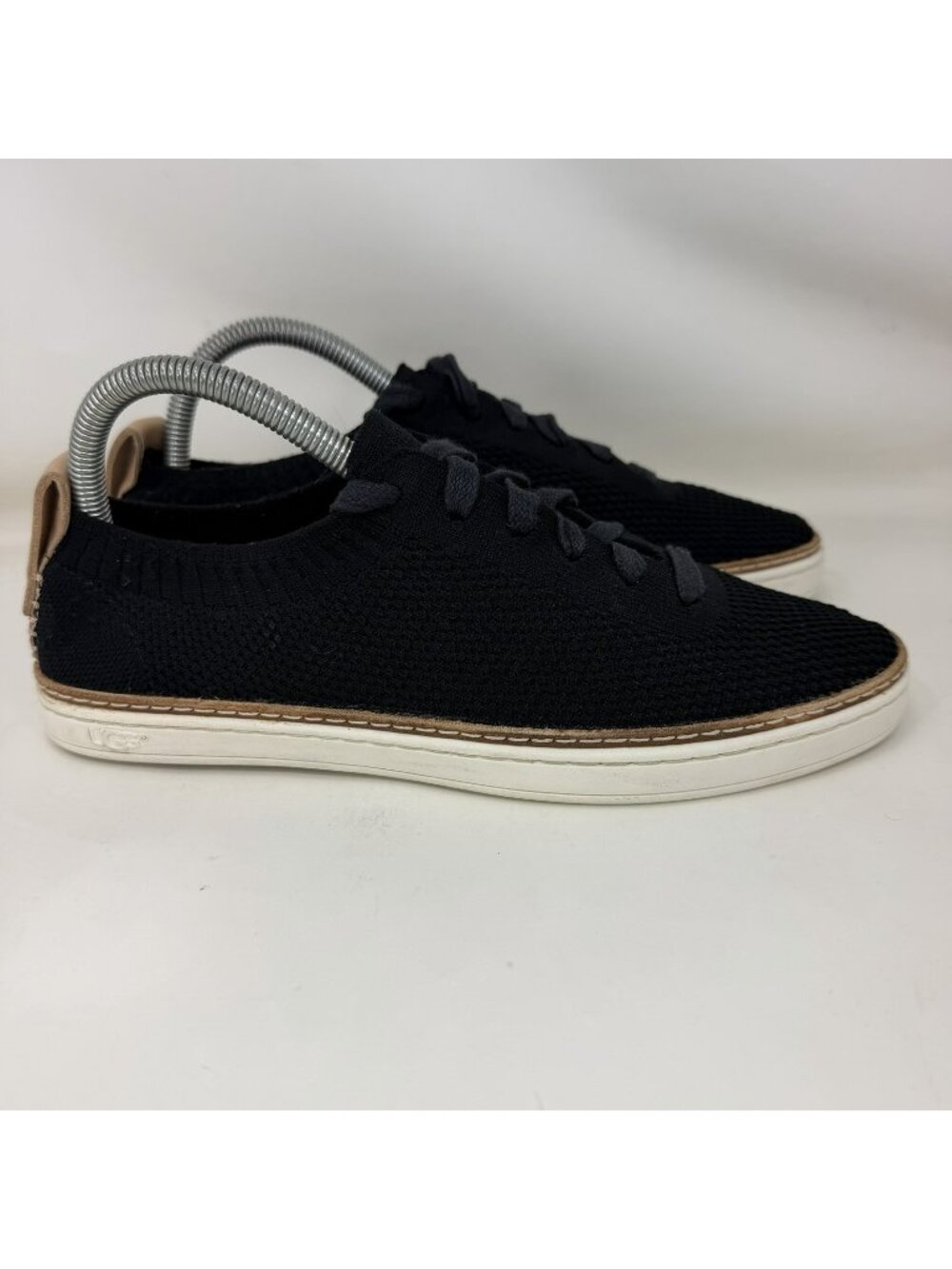 UGG Sidney Knit Lace Up Sneakers Black Women’s Size 8
